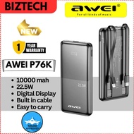 AWEI P76K POWERBANK 10000MAH 22.5W SUPER FAST POWERBANK PORTABLE POWERBANK AWEI POWERBANK