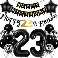 Dalettu Birthday Decoration 23 Years Woman, Balloon 23rd Birthday Decoration Set, Happy 23th Birthda