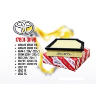 Toyota Alphard Vellfire AGH30 GGH30 Mark-X Crown / Lexus - IS GS RC IS250 IS300 GS300 RC350 Air Filt