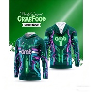 Futuristic Cyberpunk GrabFood Hoodie: Malaysian Exclusive