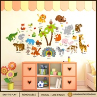 ADEK WALL STICKER ANIMAL ANIMAL CHILDREN ZOO WALL STICKER SK9296 Transparent WALL STICKER