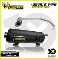 ☆ ۩ ┴ 10thX DynoPro Devils Pipe Power Exhaust Pipe - Click, Nmax, Aerox, Beat Fi, Sniper, Mio ,Wave