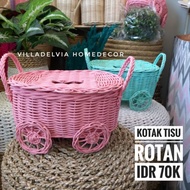 RATTAN TISSUE BOX