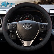 RTO Toyota Leather Steering Wheel Cover Vios Wigo lnnova Fortuner Avanza Steering Wheel Cover