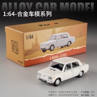 Diecast 1/64 Scale Perka LADA 1970 Vintage Classic Sedan 2101 2105 FSO Polonez Alloy Car Model Colle