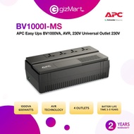 APC BV1000I-MSX Easy Ups BV1000VA, AVR, 230V Universal Outlet 230V