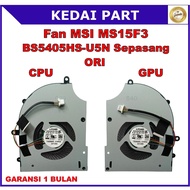 Fan Msi MS15F3 15F3 BS5405HS-U5N BS5405HS-U5P CPU Right GPU Left ORI