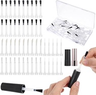 Oruola 50pcs Disposable Nail Polish Brushes,5 Different Brush Heads of Nail Polish Brush Replacement