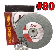 BATU GRINDA DUDUK 5" BATU GURINDA 5 INCI BATU ASAH BULAT HIJAU BATU ASAH MESIN 125MM TIPE GC GRIT 80