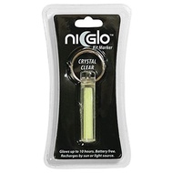 德國 NiGlo Gear Maker Glows 自身發光體螢光蓄光 附扣件 + 鑰匙圈 5 x 1cm 8g 透明色 1個