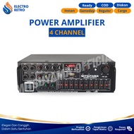 POWER AMPLIFIER 4 CHANNEL MITSUYAMA AMP FULL BASS AUDIO MIXER AMPLIFIER 4 CH PROFESSIONAL AMPLIFIER