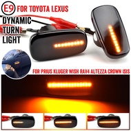 2Pcs Smoke Lens Dynamic LED Car Fender Side Marker Turn Signal Light Sequential Indicator Blinker La