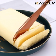 KATELV PVD Titanium Plated Butter Knife Stainless Steel Gold Knife Set Cheese Knife