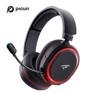 Picun G2 2.4G Wireless Gaming Headset Bluetooth Headphones 5ms Low Latency 7.1 Surround ENC Mic For 