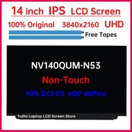 14" LCD Screen NV140QUM-N53 For Lenovo ThinkPad X1 Carbon 7th Gen 8th Gen Display Matrix Panel Repla