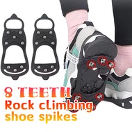 Ice Grippers Snow Ice Cleats Anti-Slip Winter Cleats Snow Ice Cleats Shoe Covers 8 Steel Studs Spike