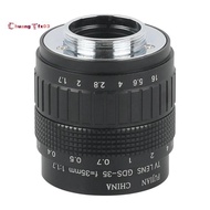 TV Movie 35mm CCTV Lens C Mount for -Compatible USB Industrial Digital Video Microscope Camera