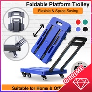 Foldable Platform Trolley (200 KG). Durable Castors and Non-Slip Platform Good for Home and Office