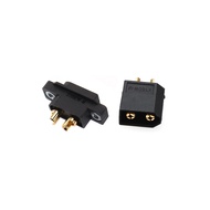 XT60EW-M/F Male/Female Waterproof Black Gold-Plated Screw Hole Can Fix 3.5mm Gold-Plated Connector