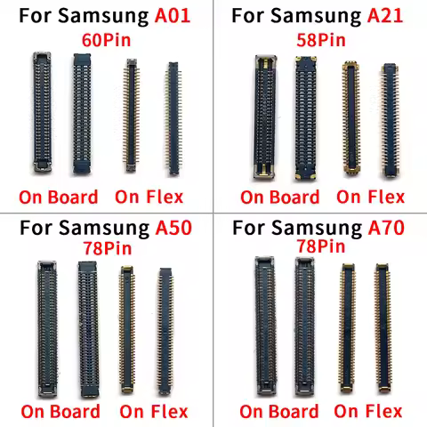 Lcd FPC Connector For Samsung A01 A21 A50 A70 A80 Display Screen On Motherboard