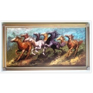 Horse Painting Complete Frame 60 x 120 cm