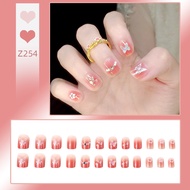 Thai Shop DD254 Fake Nails Modern Style Easy To Use 24 Pieces