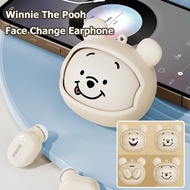 Disney Pixar D57 Bluetooth 5.3 Wireless Headphones Winnie The Pooh Sullivan Creative Cute HiFi Sound Quality Long Endurance Low Latency Game Music Earbuds With Disney Lanyard