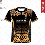 SARAWAK BUMI KENYALANG VICTORY JERSEY. Quick Dry MICROFIBER JACQ ROUNDNECK SHORT SLEEVE TOPS Men's T