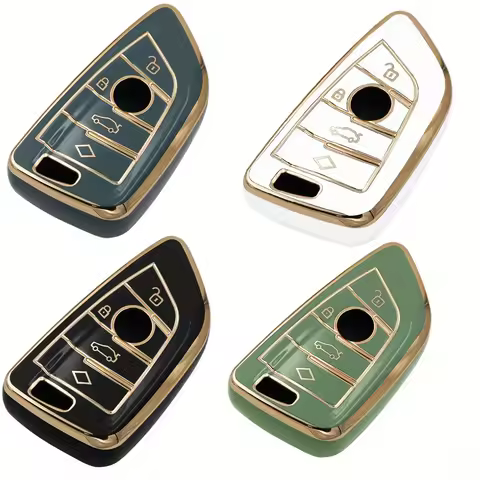 4 Buttons Soft TPU Car Key Case Cover for BMW X1 X3 X5 X6 X7 1 3 5 6 7 Series G20 G30 G11 F15 F16 G0