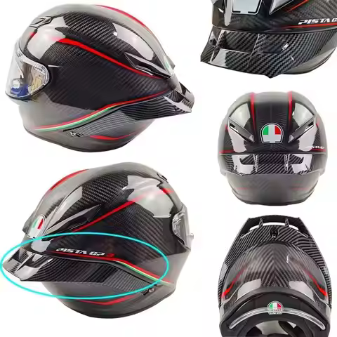 For AGV Pista GP RR Corsa R 70th Anniversary Carbon Fiber Appearance Look Motorcycle Rear Trim Helme