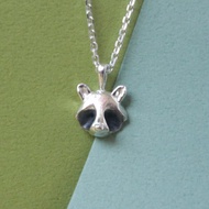 動物系列--小浣熊銀項鍊