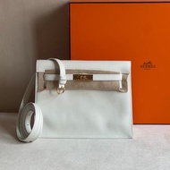 Hermes Kelly Danse 01 Blanc 白色 金扣 evercolor🍊
