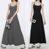 Ready Stock Ladies Long Skirt Hot Girl Skirt Korean Version Halter Back Sling Long Skirt High Waist 