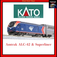 KATO N Gauge Amtrak ALC-42 & Superliner 4-Car Set Model Train Set 10-1788