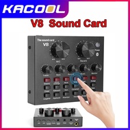 V8 Bluetooth Sound Card V8 Audio Sound Card External Sound Card Mixer