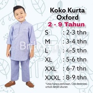 Boys' Suit Set Oxford Kids Kurtakoko Muslim Clothing Set Boys'koko Ages 2 years 3 years 4 years 5 ye