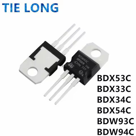 10PCS BDX53C BDX33C BDX34C BDX54C BD911 BD912 TO-220 BDX53 BDX33 BDX34 BDX54 TO220 BDW93C BDW94C BDW
