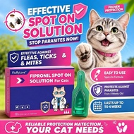 Fipronil Spot On Solution for Cats | Effective Against Fleas, Ticks & Mites