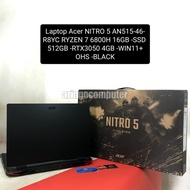 Laptop Acer Nitro 5 An515-46-R8Yc Ryzen 7 6800H 16Gb -Ssd 512Gb