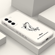 Line Whale Phone Case For Samsung Galaxy A57 A37 A17 A07 4G 5G Cover