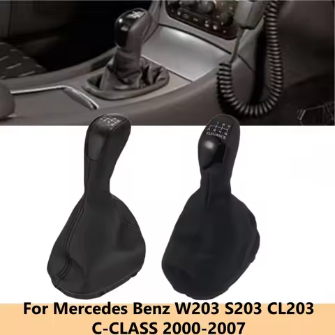Manual For Mercedes Benz W203 S203 CL203 C-CLASS 2000-2007 Gear Shift Knob Gaiter Boot Collar CA203 