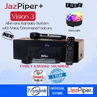 【SG Seller】1 Year SG Warranty Truslink Original Jazpiper+ Version 3 Smart Voice KTV HOT SALE !!! Family Wireless Bluetooth Karaoke Sound Bar With Built-in Karaoke System Streaming Cloud Songs Karaoke Player KTV/TV Soundbar Jazpiper Plus V3