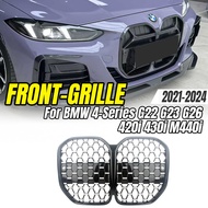 For BMW 4-Series G22 G23 G26 420i 430i M440i 2021-2024 Front Kidney Grille, Car Styling Upgrade Part