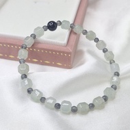 設計款 晴底+黑冰烏雞+墨翠 手串 手珠 珠串 | 天然緬甸玉A貨翡翠