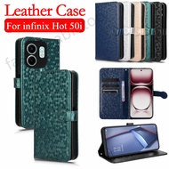Flip Leather Phone Case For infinix Hot 50 i 50 60 pro plus 60i Hot50 i Hot50i Hot50pro+ Hot60i Hot6