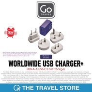 GO TRAVEL Worldwide USB-A &amp; USB-C Charger + (576.101) Accessories International Plug Adapter Head