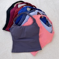 DFYNE Same Style Halterneck Vest Women Seamless Yoga Halter Halterneck Long Vest [E401]