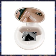 (F  Z)LED Light UV Mirror Sunscreen Testing Camera UV Smart Makeup Mirror Portable for Travel Beauty