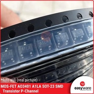 MOSFET AO3401A SOT-23 AO3401A A1LA SMD 3401 P-Channel easywa53