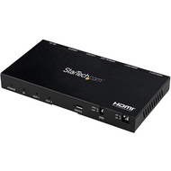 StarTech.com HDMI splitter/1 input 2 output/4K60Hz HDMI 2.0 compatible splitter/scaler built-in/3.5 mm stereo mini &amp; SPDIF compatible/EDID function ST122